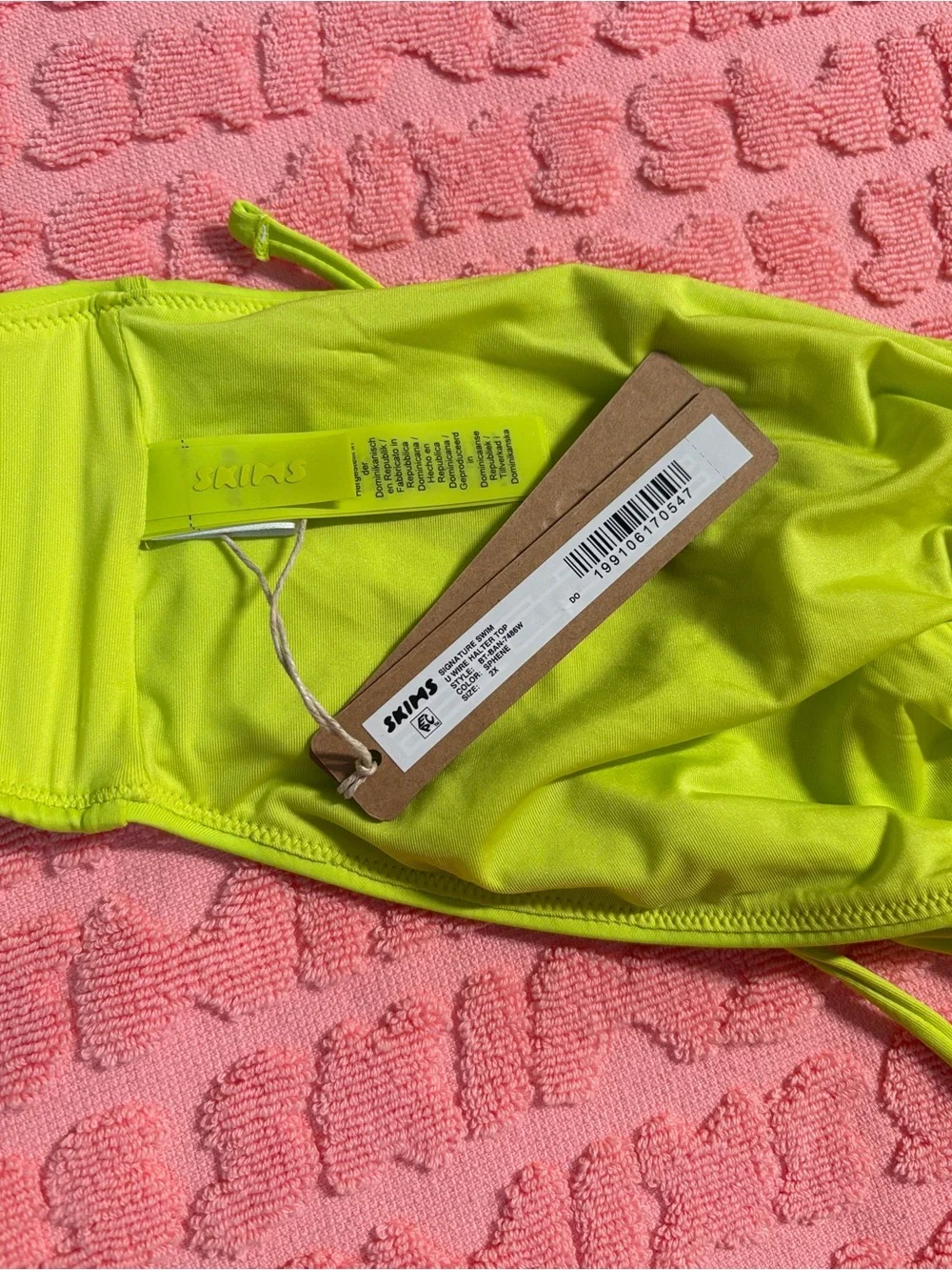 💚 SKIMS Signature Swim U Wire Halter Top | Sphene | 2X | NWT 🏷️